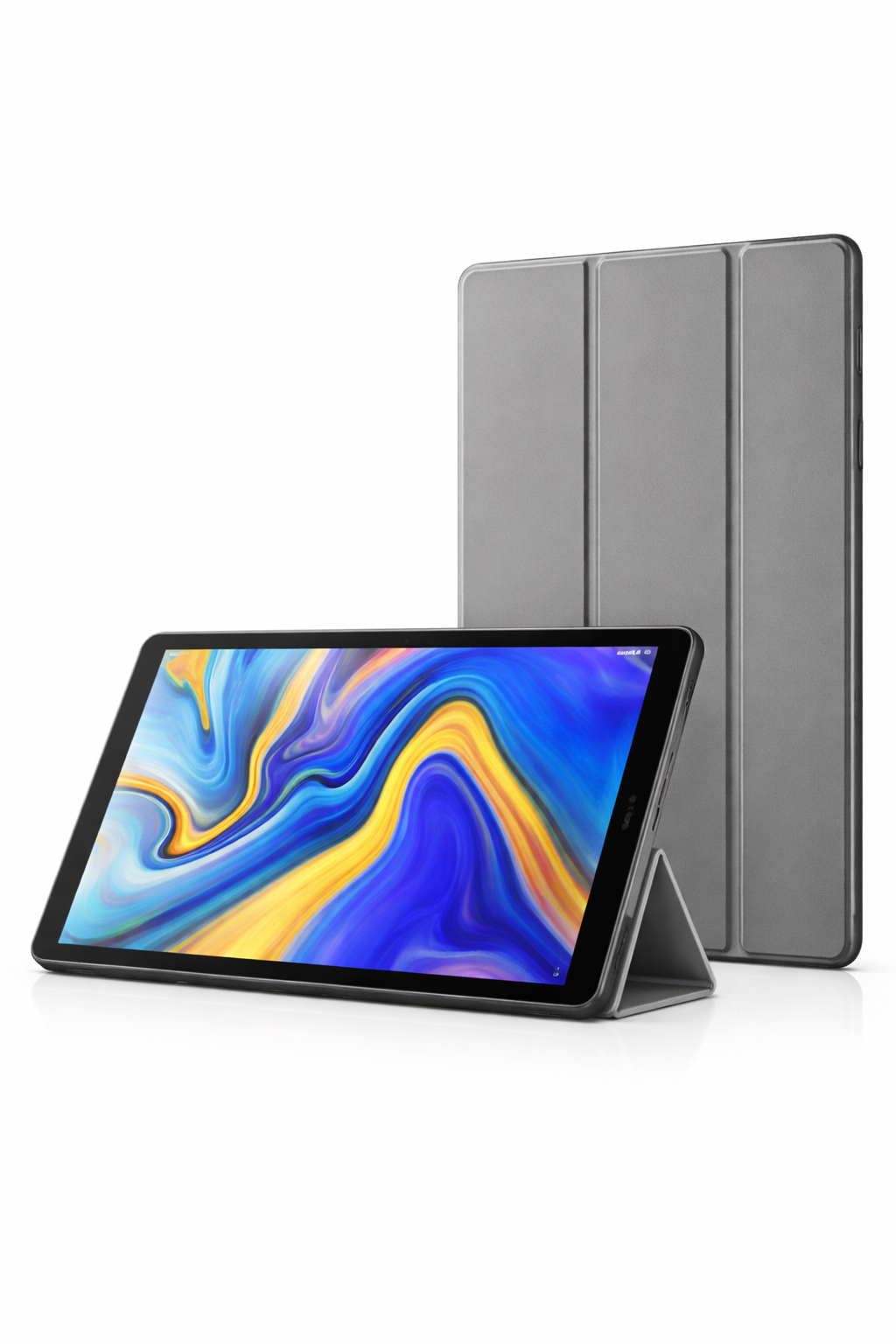 Capa 3 Dobras Smart Case Trifold Slim para Samsung Galaxy Tab A 10.5 (T590 / T595) – Cinza | Multi4you®