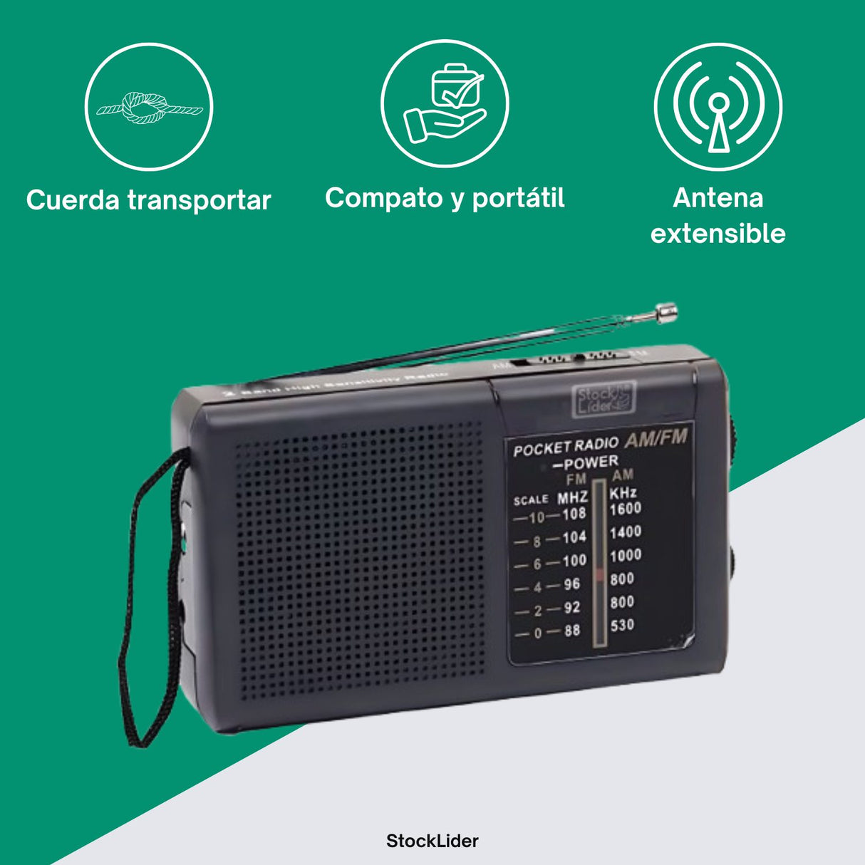Rádio Portátil AM/FM