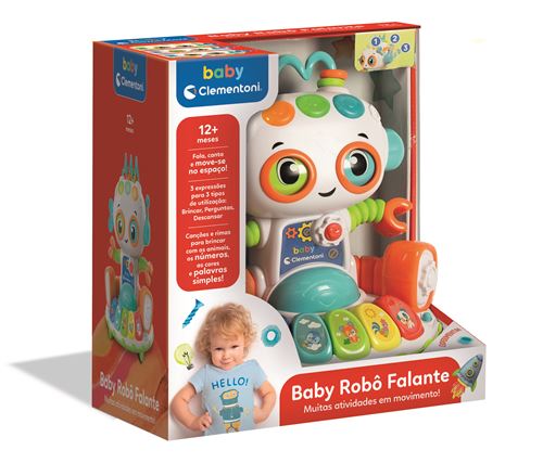 Baby Robô Falante – Brinquedo Interativo Educativo para Bebés