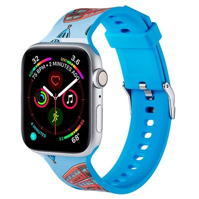 Correia / Bracelete Apple Watch Series 1 / 2 / 3 / 4 / 5 42 / 44 mm Estampado de London