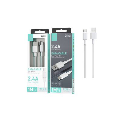 Cabo USB Type-C Ikrea | 2.4A | 1 m - Branco