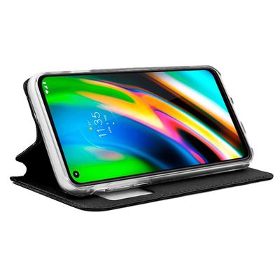 Bolsa para Motorola Moto G9 COOL Flip Cover em Preto