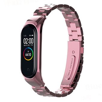 Bracelete para Xiaomi Mi Band 4/3 COOL Metalica Rosa
