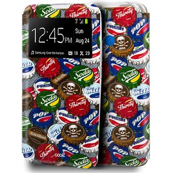 Bolsa para Xiaomi Redmi 9C COOL Flip Cover Desenhos de Emblemas