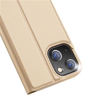 Capa Livro Dux Ducis para iPhone 13 - Dourado