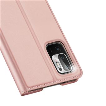 Capa Livro Dux Ducis para Xiaomi Redmi Note 10 5G / Poco M3 Pro – Rosa