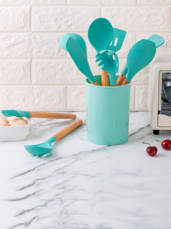 Set Utensilios de cozinha 12pc Cor Aleatória