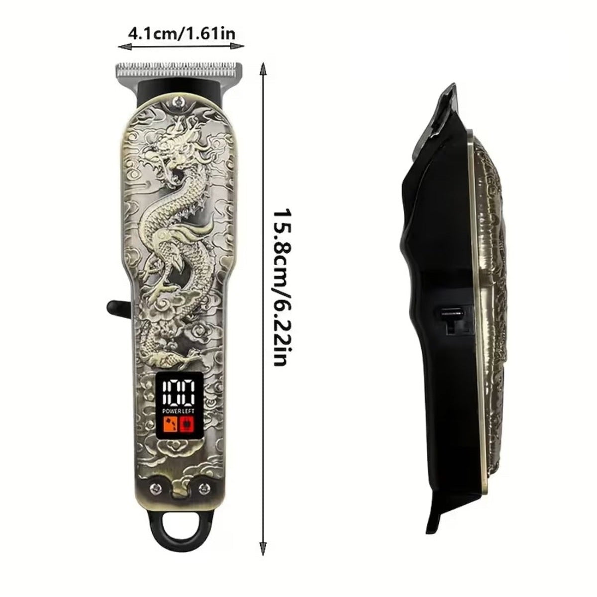 Máquina de Cortar Cabelo Dragon com Ecrã Digital - Multi4you®