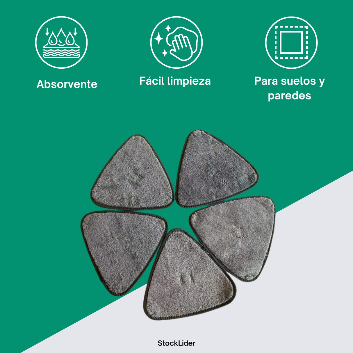 Recargas de Microfibra para Mopa Triangular