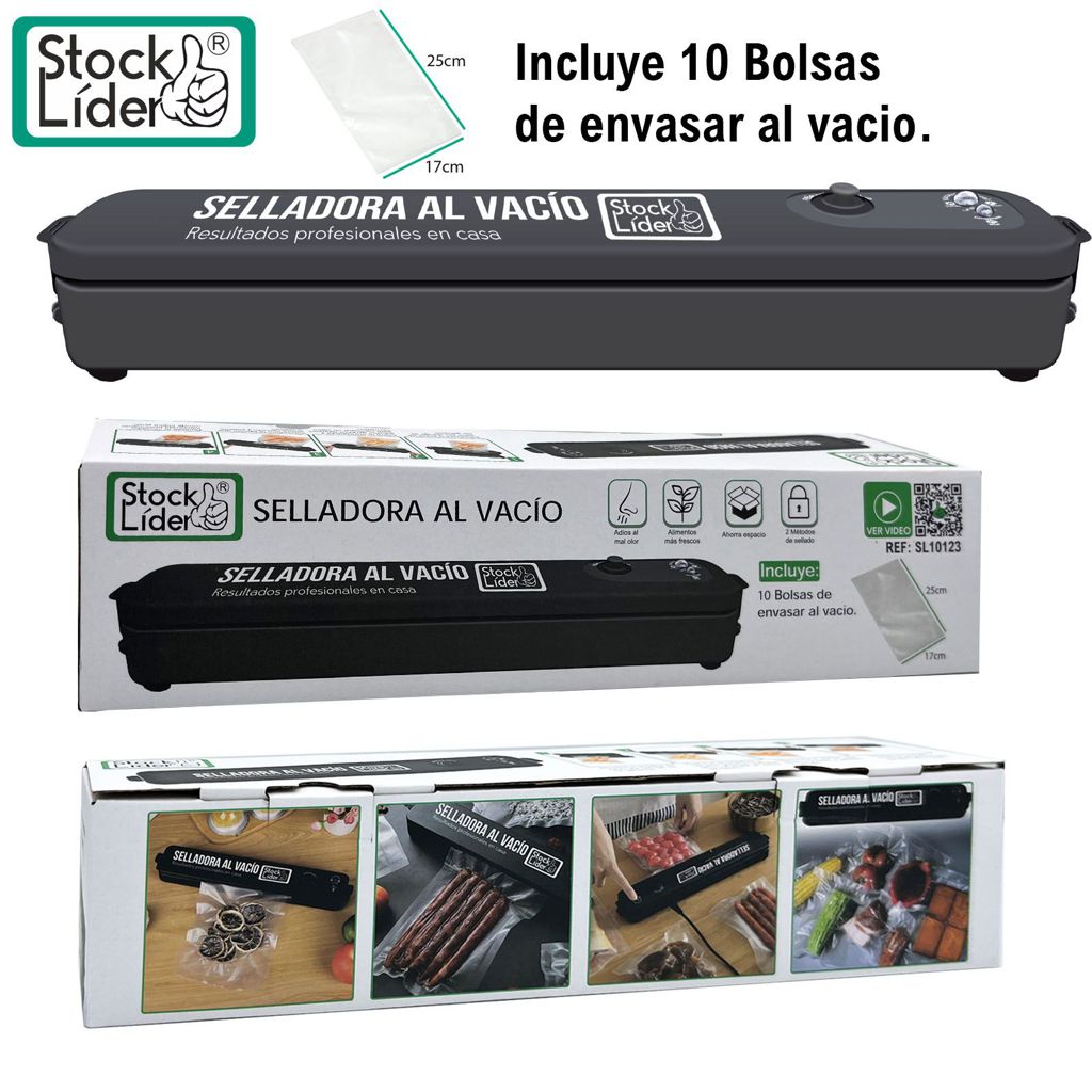 Seladora a Vácuo para Alimentos Com 10 Bolsas Incluídas - Multi4you®