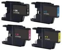 Conjunto 4 Tinteiros Compatíveis Brother LC1280 XL