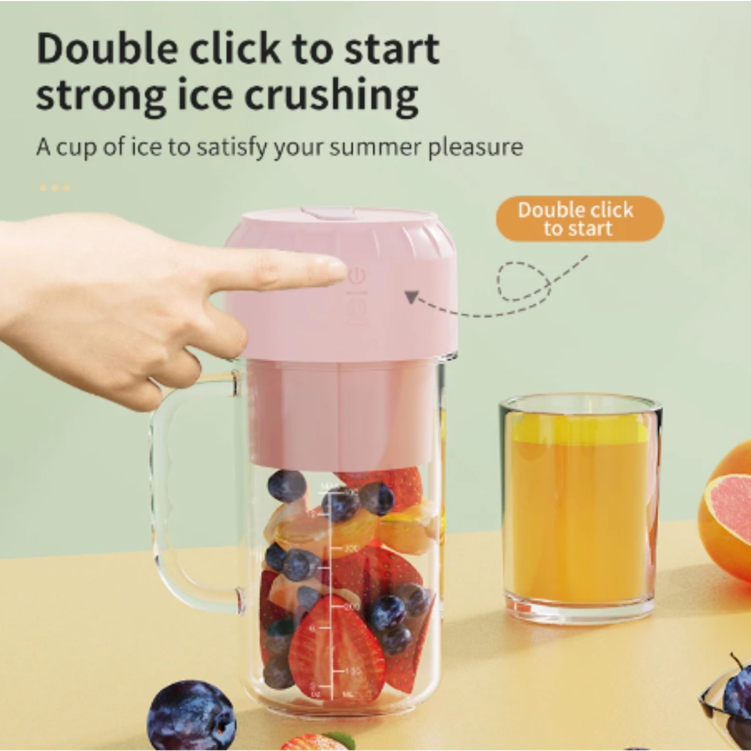 Mini Liquidificador Portátil - Cor Aleatória