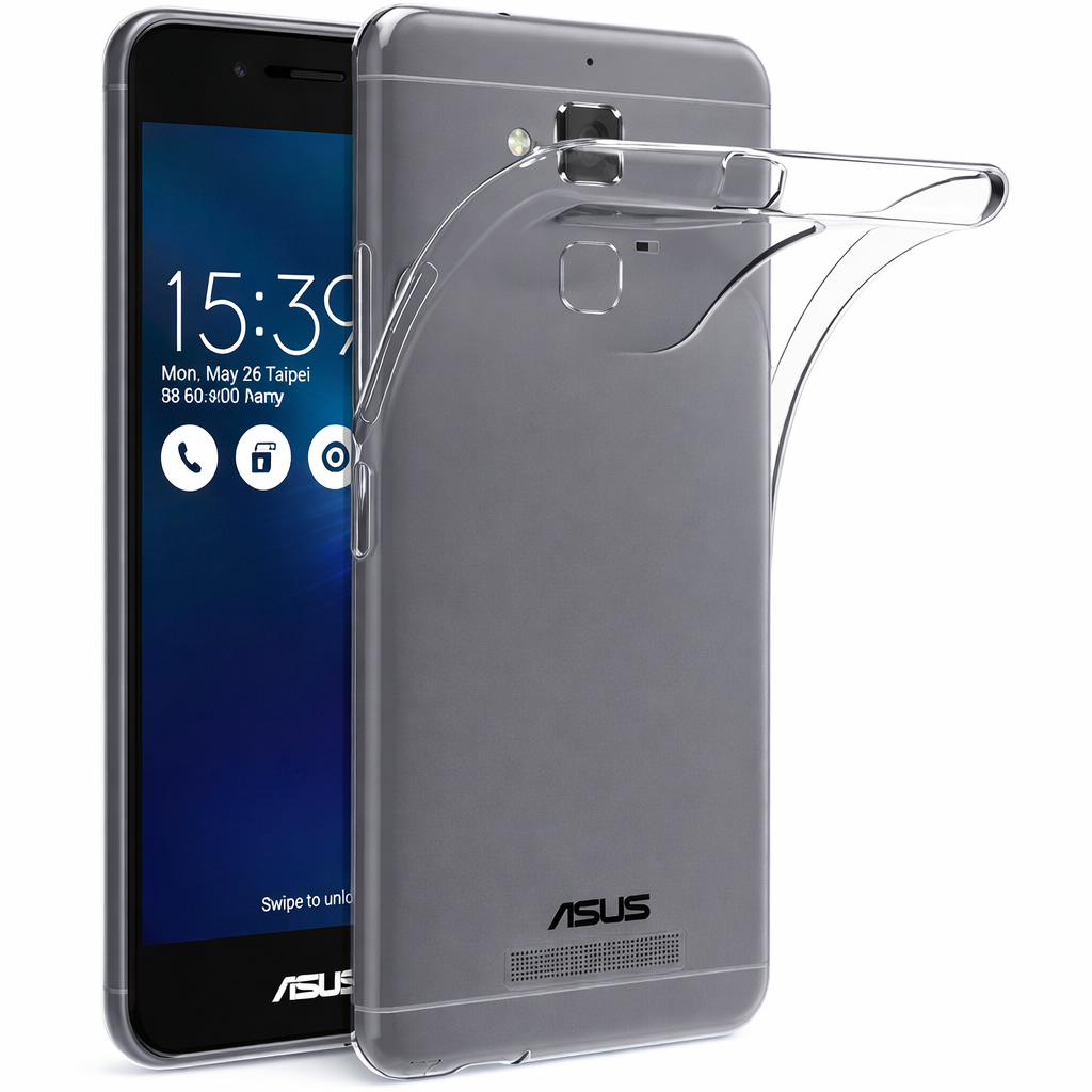 Capa Gel Silicone transparente Preto para Zenfone 3 Max ZC553KL - Multi4you®