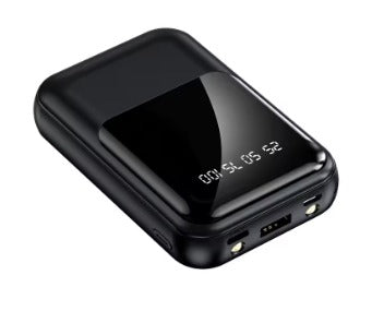 Powerbank 10000mAh com cabo Micro USB - USB-C - Lightning - Cor aleatória