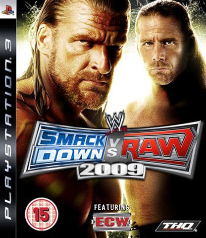 WWE - Smack Down vs Raw 2009 - PS3 (GRADE A)