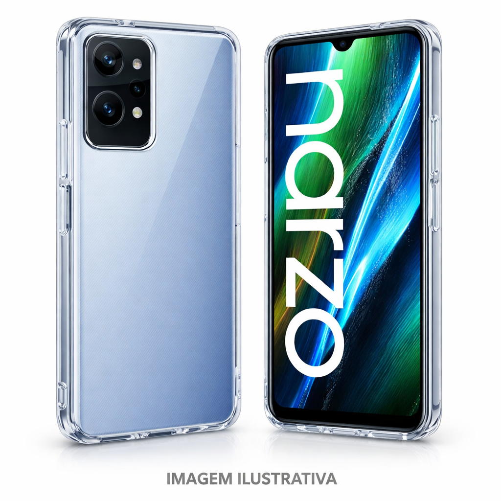 Capa Silicone Clear TPU 2.0 – Realme Narzo 50