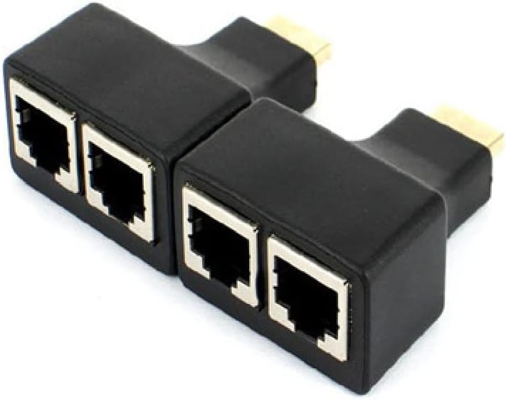 Extensor HDMI sobre RJ45 CAT5e/CAT6 – Kit com 2 Unidades - Multi4you®