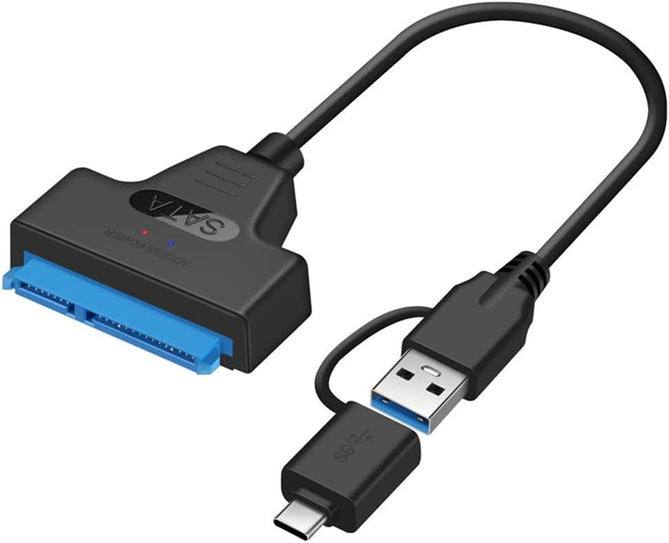 Adaptador SATA 22 Pin para USB 3.0 e USB-C (2 em 1) – HDD/SSD 2.5” - Multi4you®