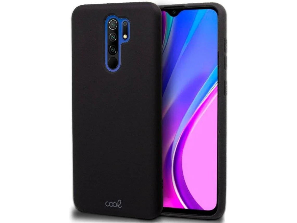 Capa traseira para Xiaomi Redmi 9 COOL em Silicone Preto