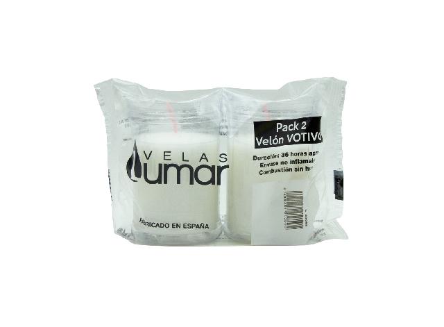 Pack 2 Velas sem fumo com duração de 36 horas aprox