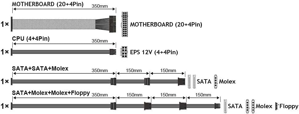 Tecnoware Fonte de alimentação ATX para PC 650 W