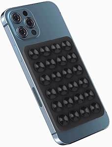 Suporte de silicone para telefone com ventosas (Preta) - Multi4you®