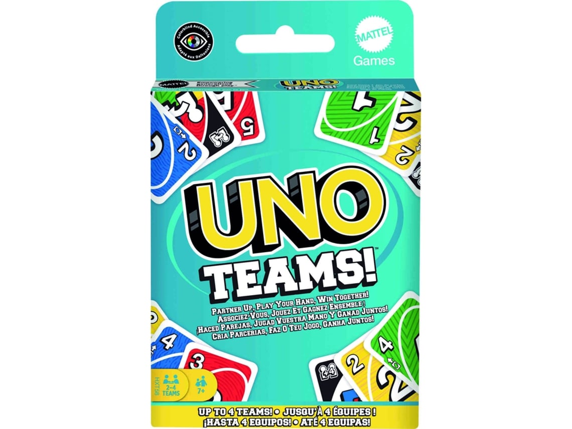 Jogo Uno Teams (Idade Mínima Recomendada: 7 Anos)
