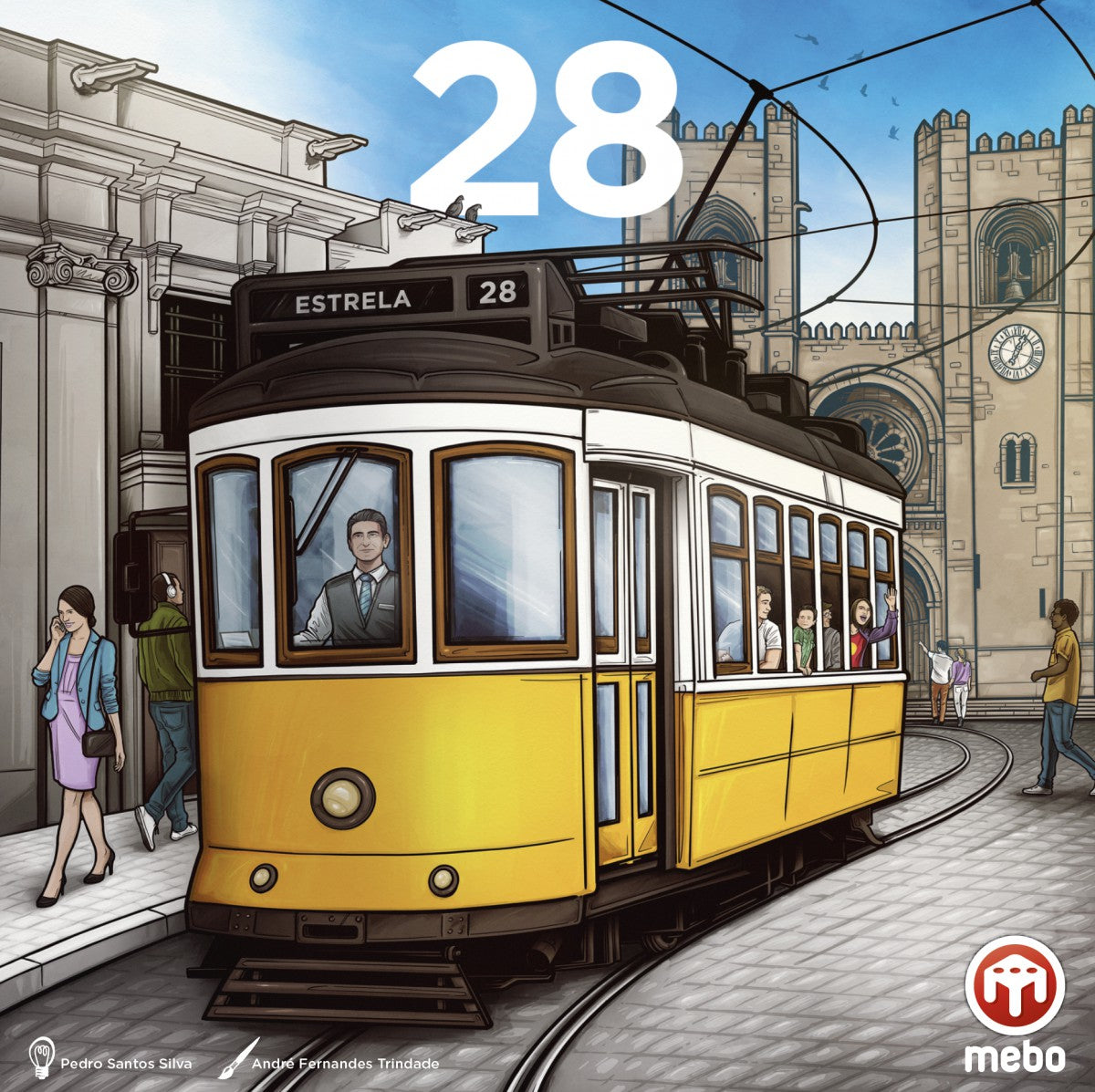 Jogo de Tabuleiro MEBO Games – 28 Eléctrico de Lisboa
