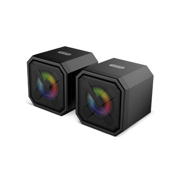 MA805-BK Alto-falante Multimídia Iluminação RGB 2.0 3W - Preto
