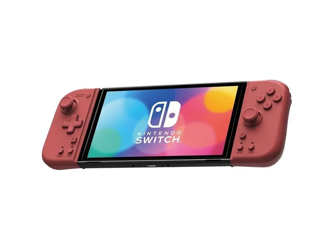 Comando Nintendo Switch Hori Split Pad Compact – Apricot Red (SEGUNDA-MÃO / GRADE A)