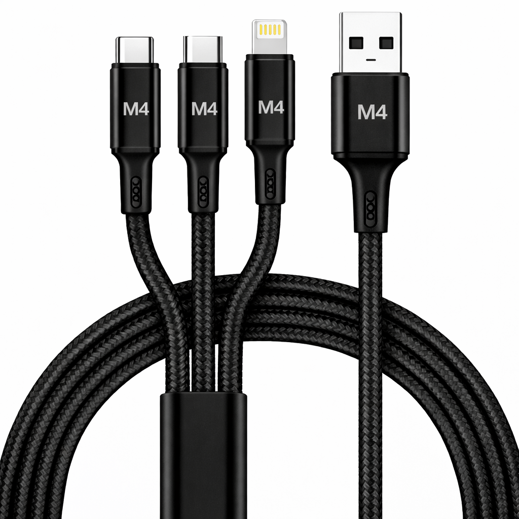 Cabo 3 em 1 Lightning / USB-C / Micro USB – Multi4you®