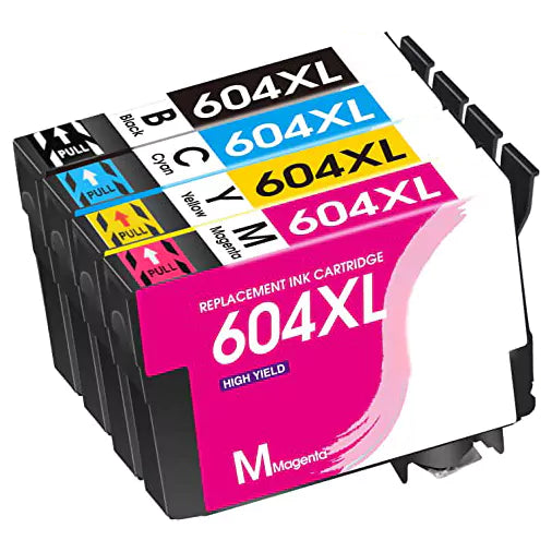 Conjunto 4 Tinteiros Epson 604 XL Compatíveis