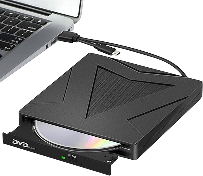 Drive CD/DVD Portátil Externo Usb/Usb-C
