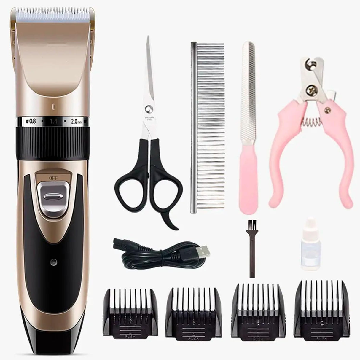 Kit Máquina de Tosa Silenciosa para Animais de Estimação - Multi4you®