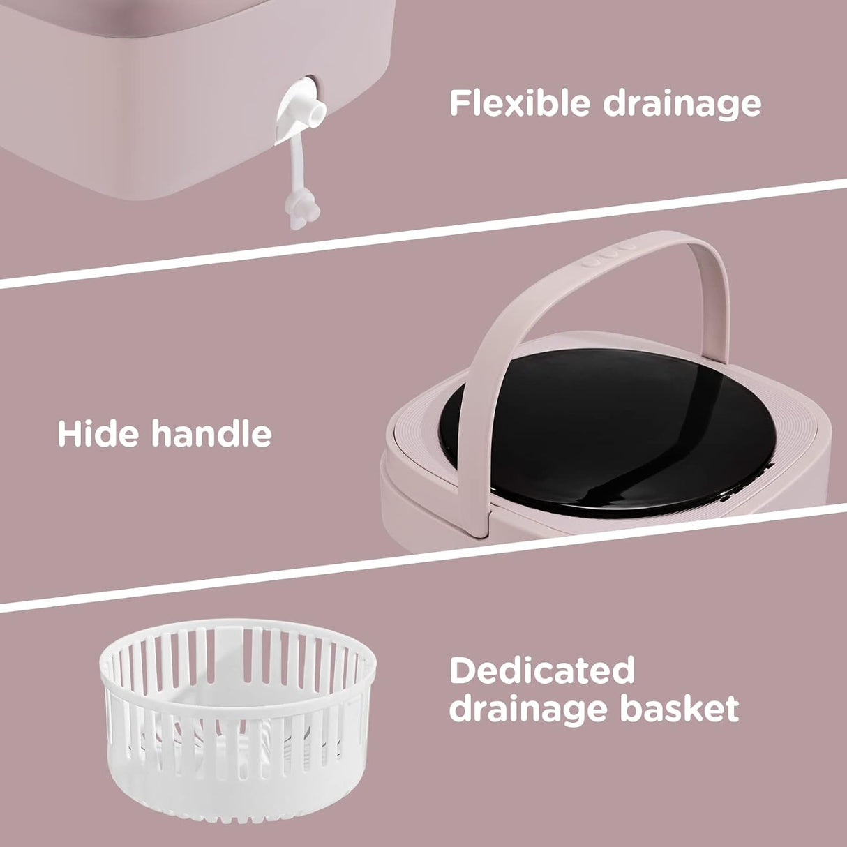 Mini máquina de lavar dobrável portátil