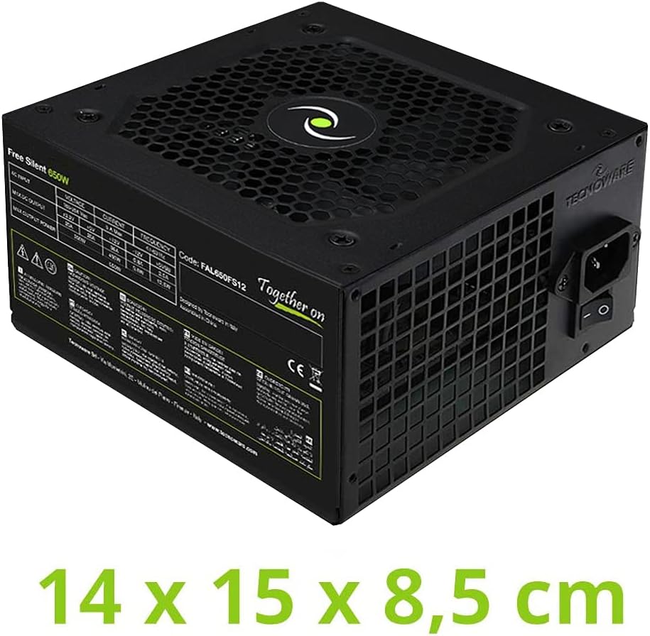 Tecnoware Fonte de alimentação ATX para PC 650 W