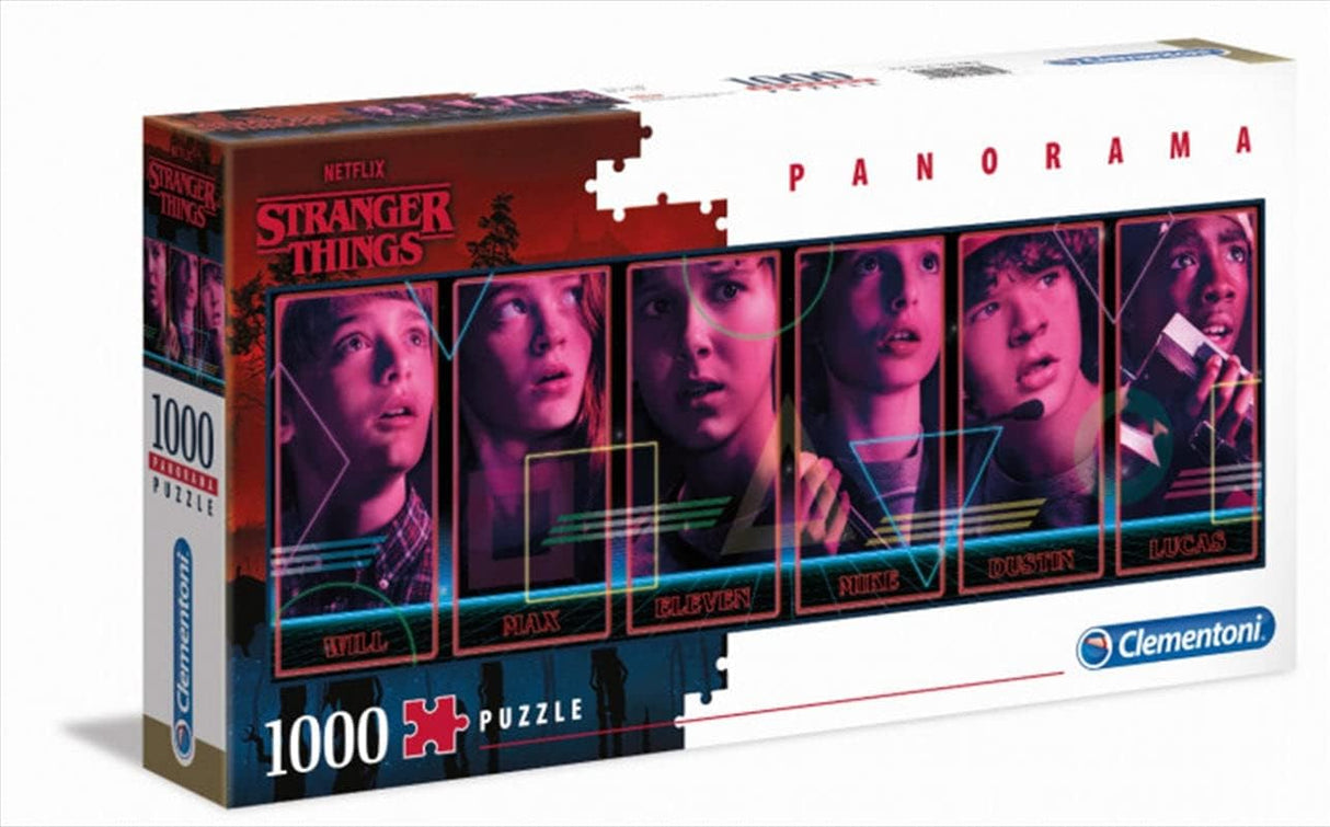 Puzzle 1000 peças panorama STRANGER THINGS - Clementoni 39548