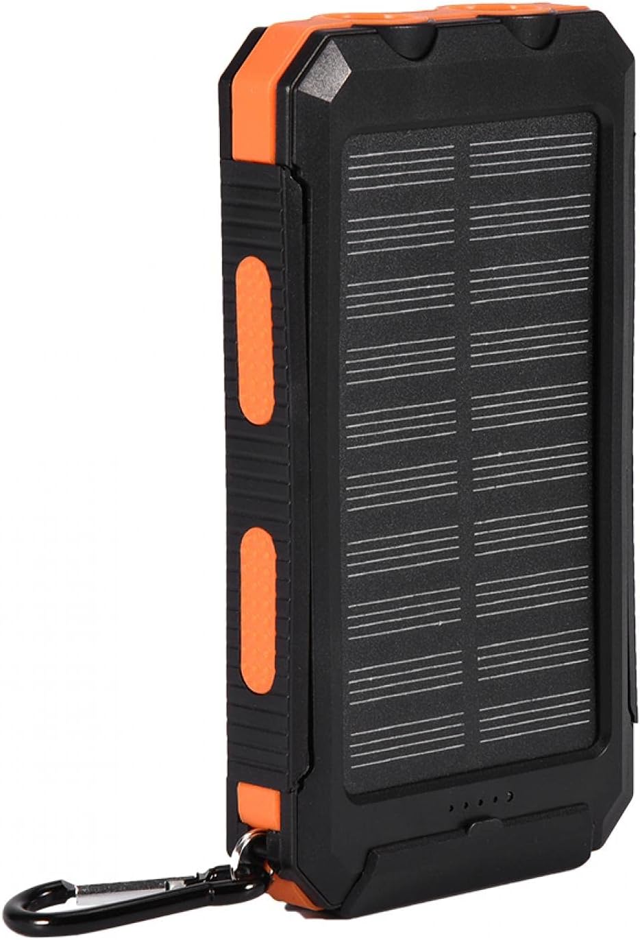 Power Bank Solar 10000mAh com Lanterna LED e Bússola
