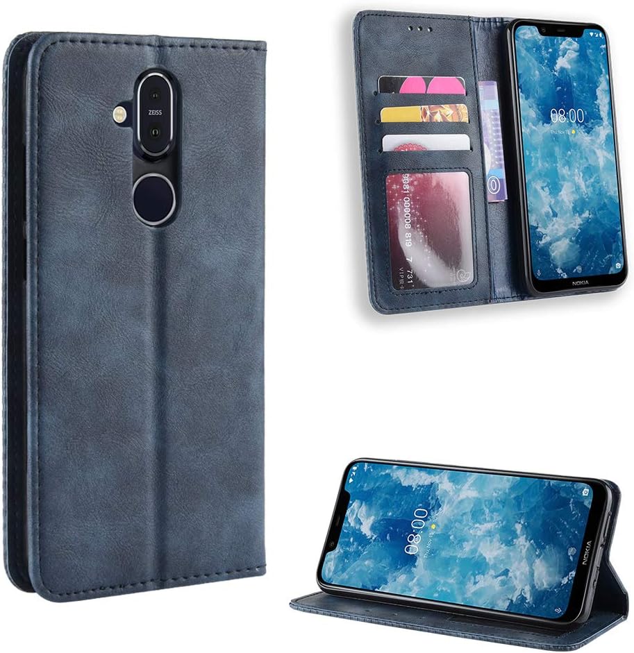 Capa Carbon Gel TPU Carbono Azul para Nokia 8.1 (Nokia X7) - Multi4you®