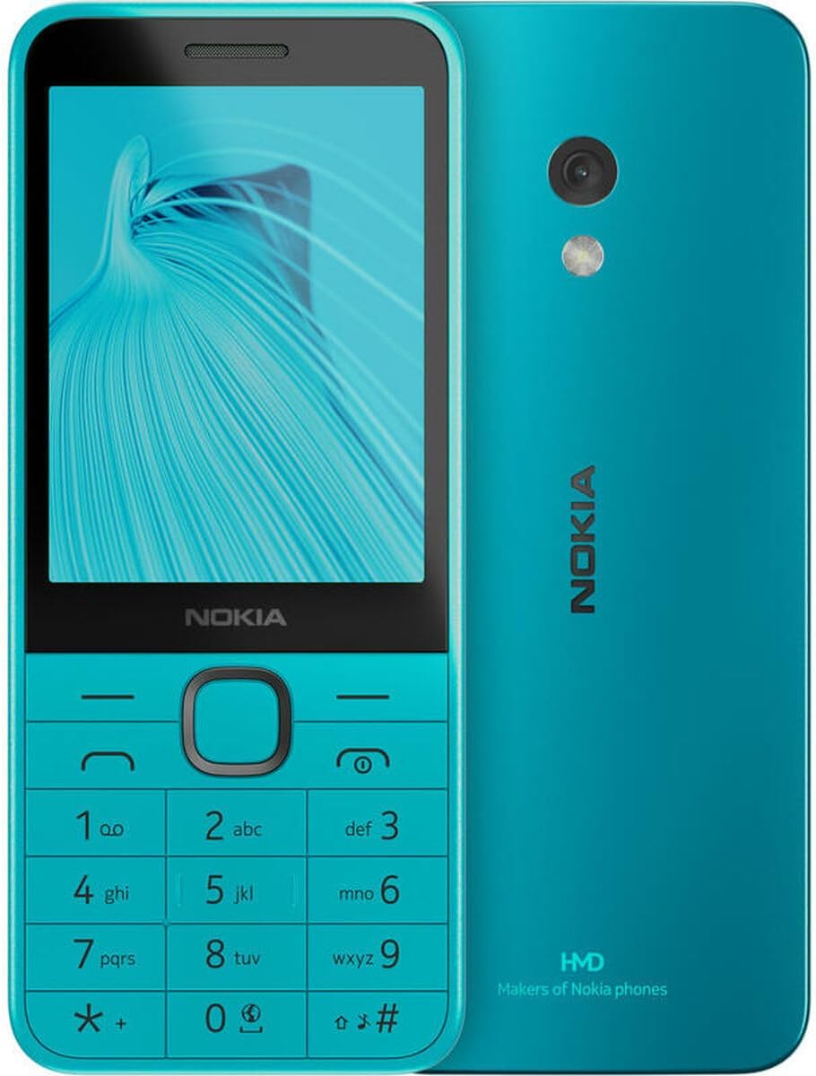 Nokia 235 DS 4G Azul – Dual SIM, Câmara 2 MP, Rádio FM, Bateria 1450 mAh