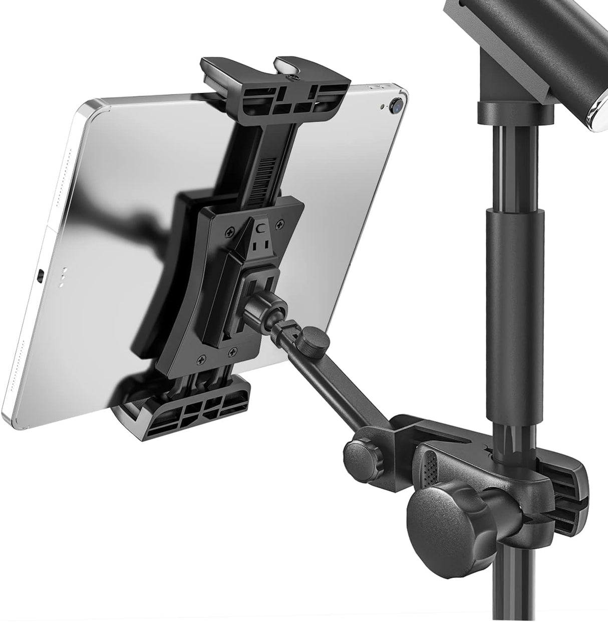 Suporte Universal 360° de Tablet e Telefone para Tripé de Microfone