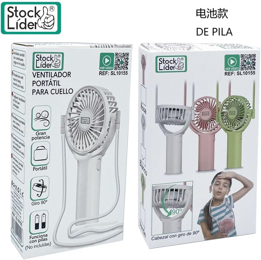 Ventoinha portátil de pescoço - Cor Aleatória