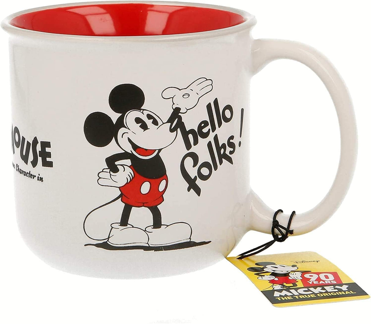 Caneca de cerâmica de 325 ml - Mickey Mouse (SEGUNDA-MÃO / GRADE B)