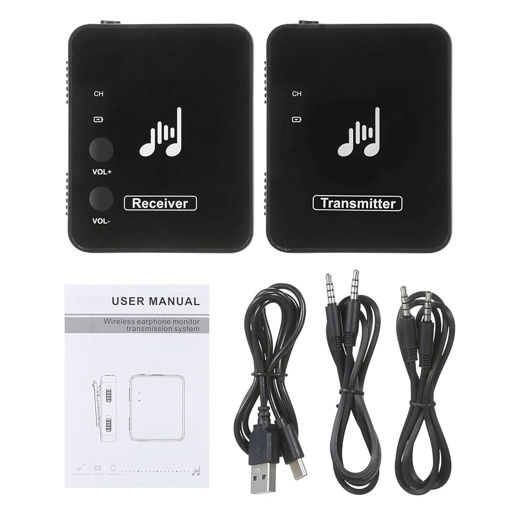 M-Vave SWS10 Wireless Earphone Monitor – Sistema de Transmissão USB Recarregável 2.4GHz, Mono e Estéreo