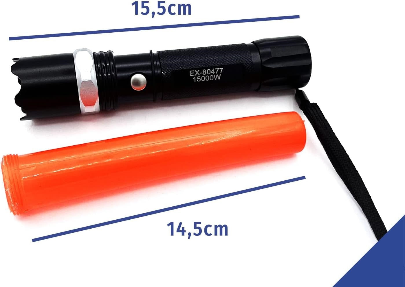 Lanterna LED Recarregável de Alta Potência SOS