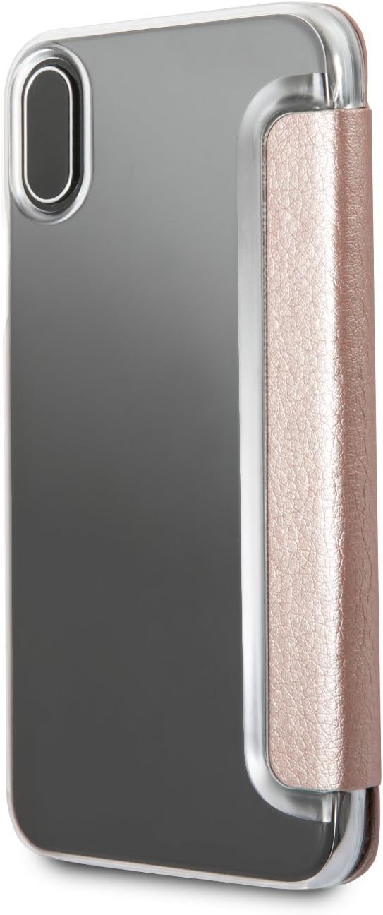 GUESS - Capa tipo livro para iPhone X/XS rosa