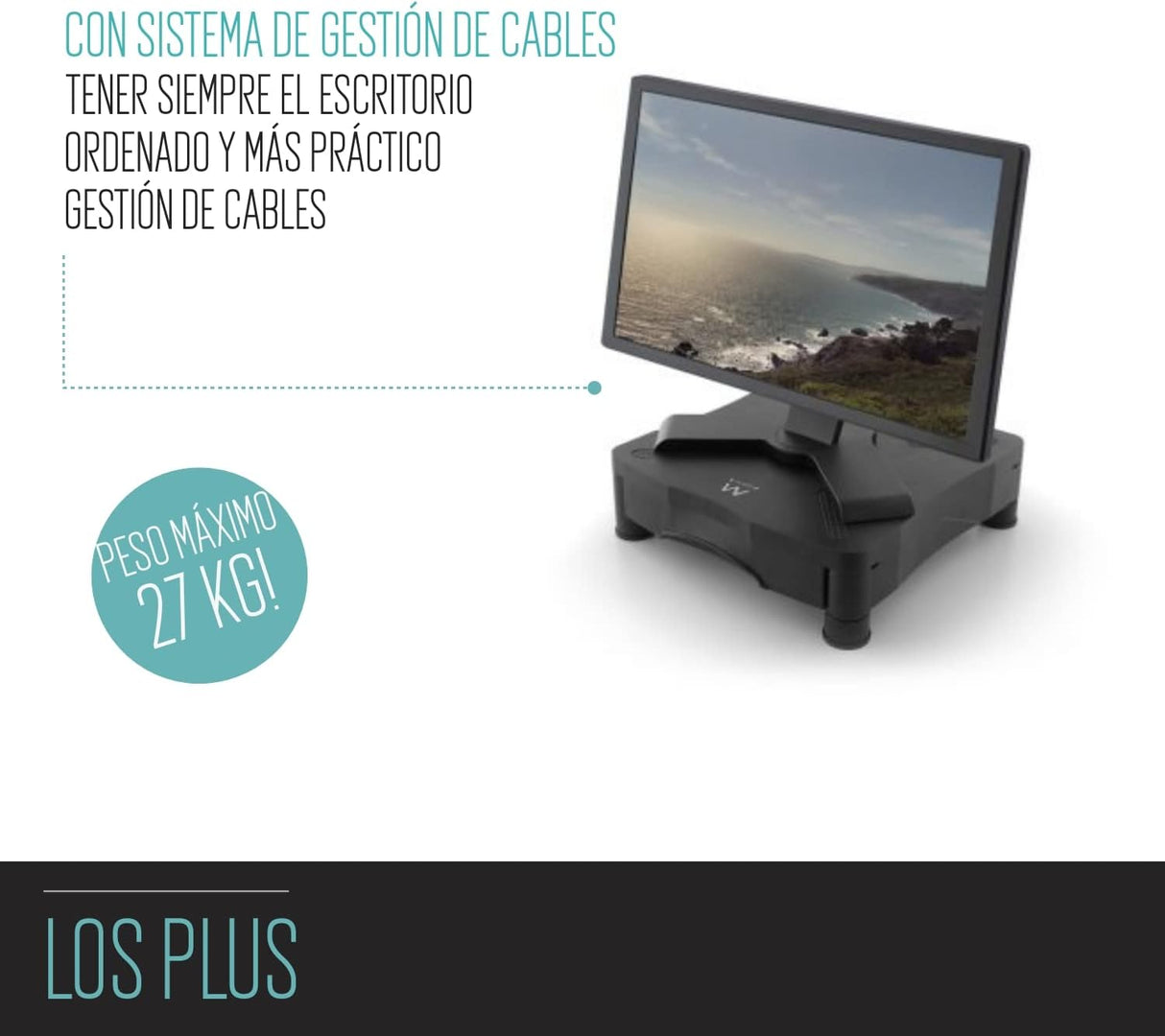 Base Elevatória com gaveta  Ewent EW1280