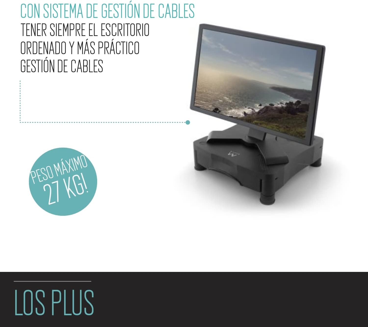 Base Elevatória com gaveta  Ewent EW1280