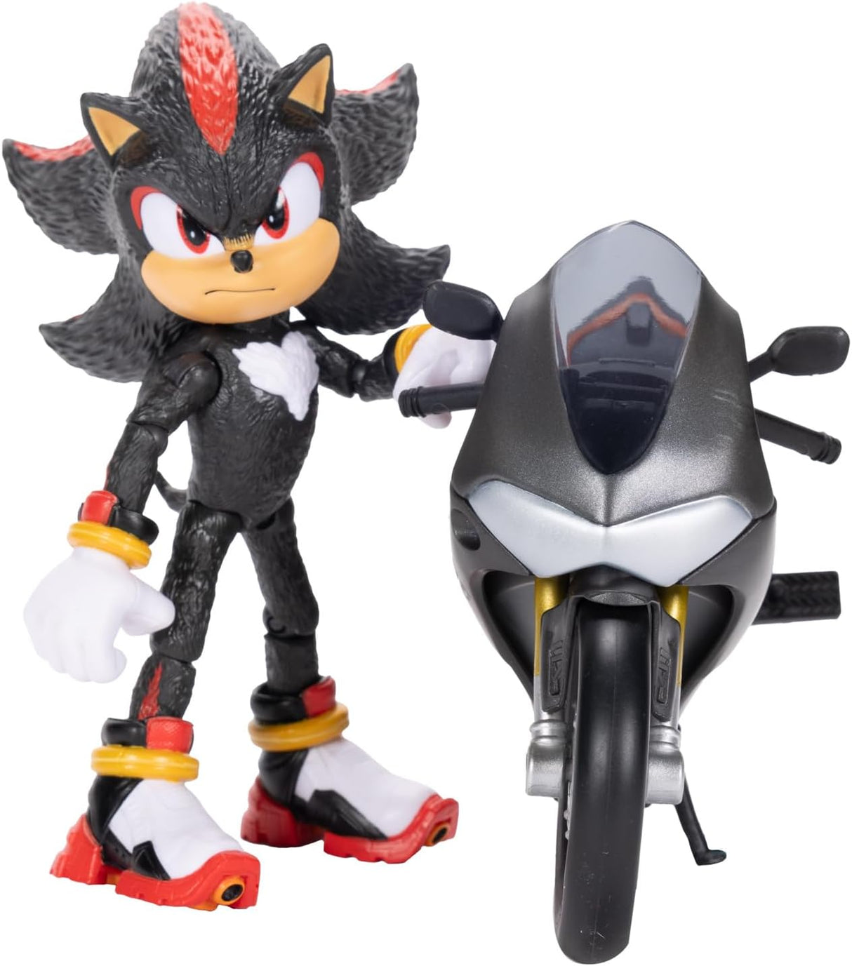 Sonic 3 – Figura Shadow 15 cm Articulada com Motocicleta