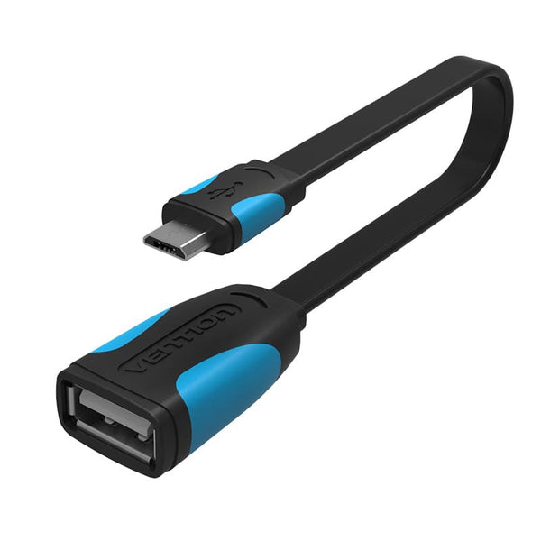 Adaptador Vention OTG Micro-USB Macho para USB 2.0 Fêmea - Preto